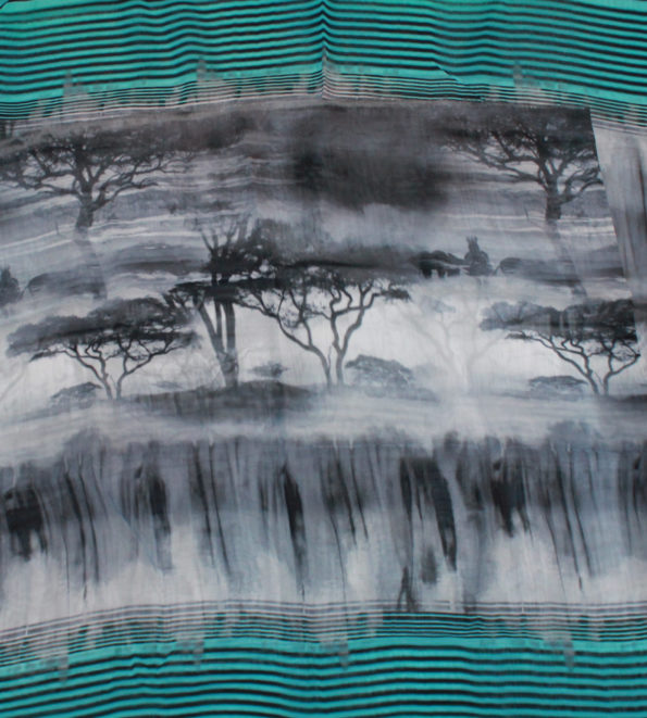 Transparenter Chiffon in leuchtenden Farben - toll für Lagenlook, Synth. ca. 150 x 140 cm | 6,- €