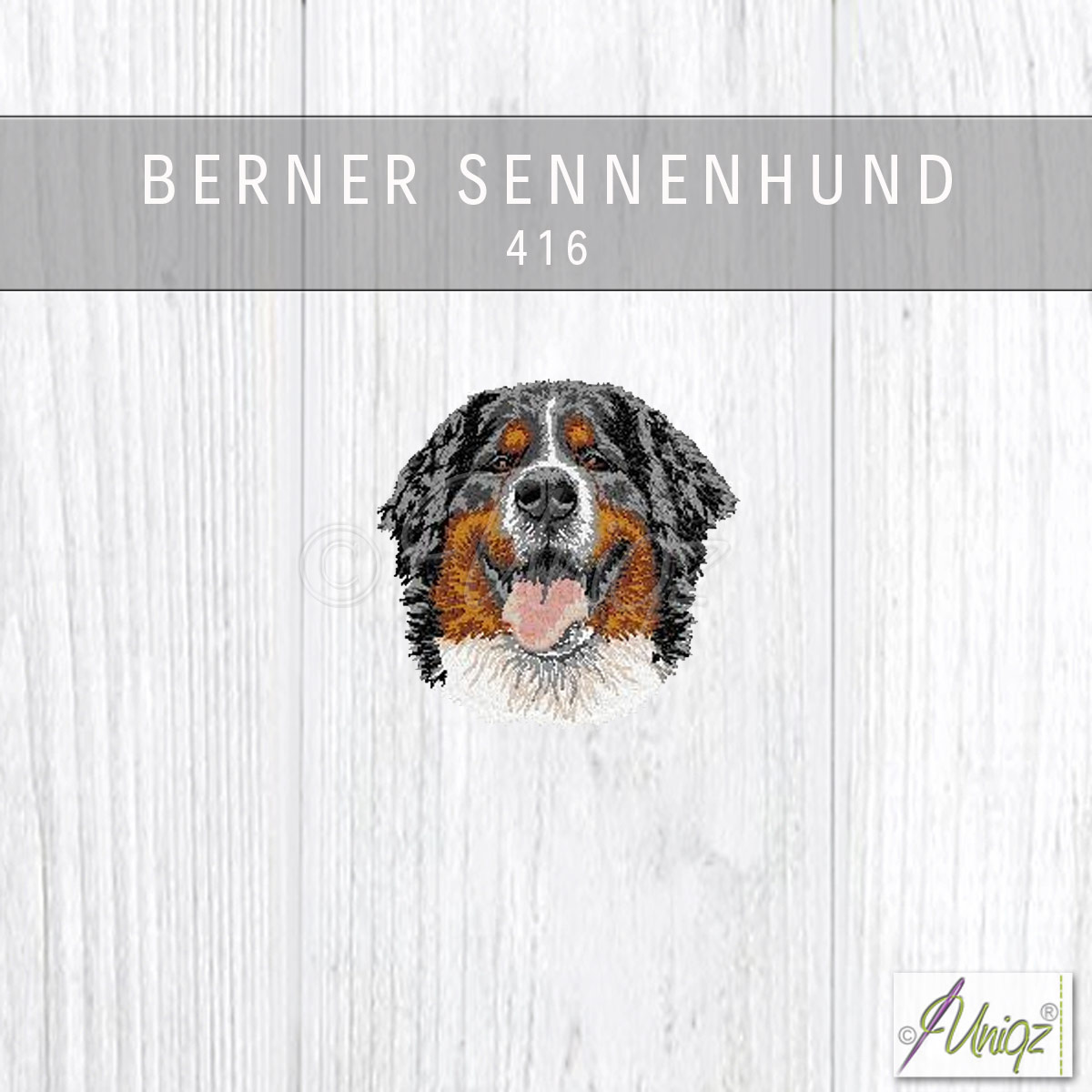 Berner Sennenhund 416 stickerei