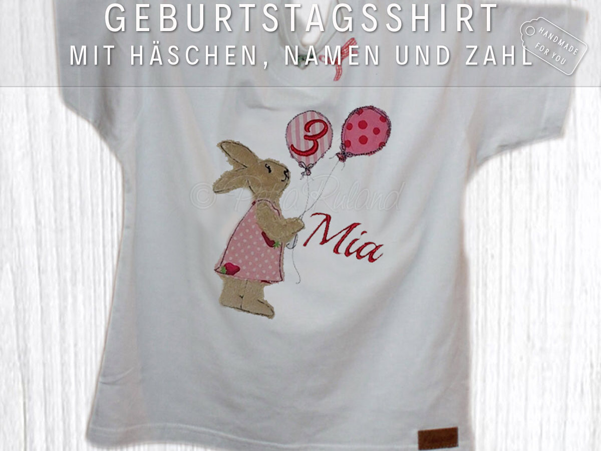 Geburtstagsshirt Häschen