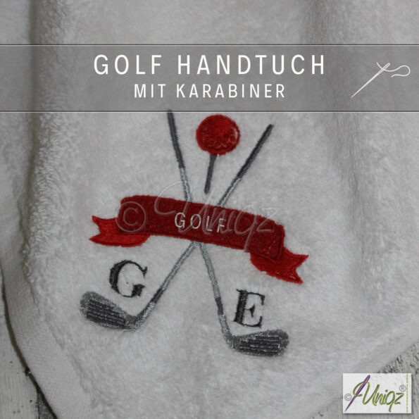 Golfhandtuch.Initialen