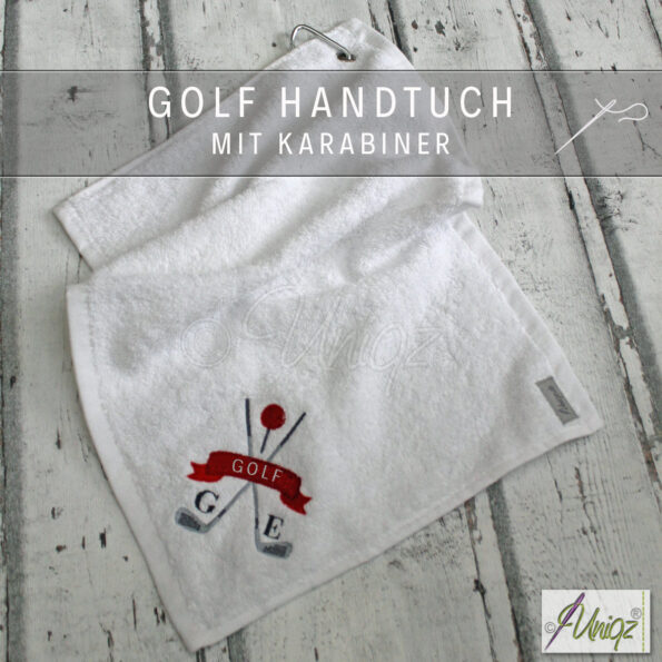 Handtuch.Golf .Initialen