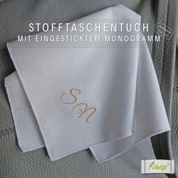 Taschentuch.Monogramm