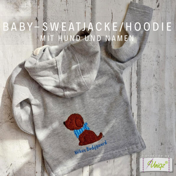 baby hoodie hund