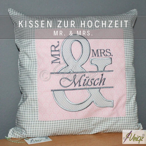 hochzeitskissen mr mrs