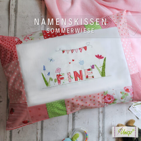 Namenskissen Sommerwiese