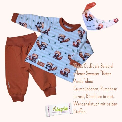 Beispiel, Sweater und hose
Roter Panda