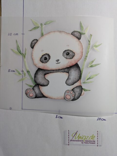 Bügelbild Panda