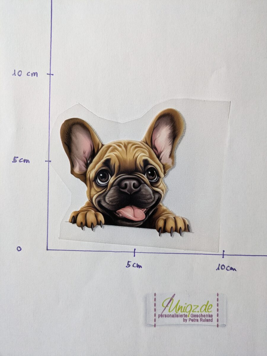 Bulldogge Bügelbild