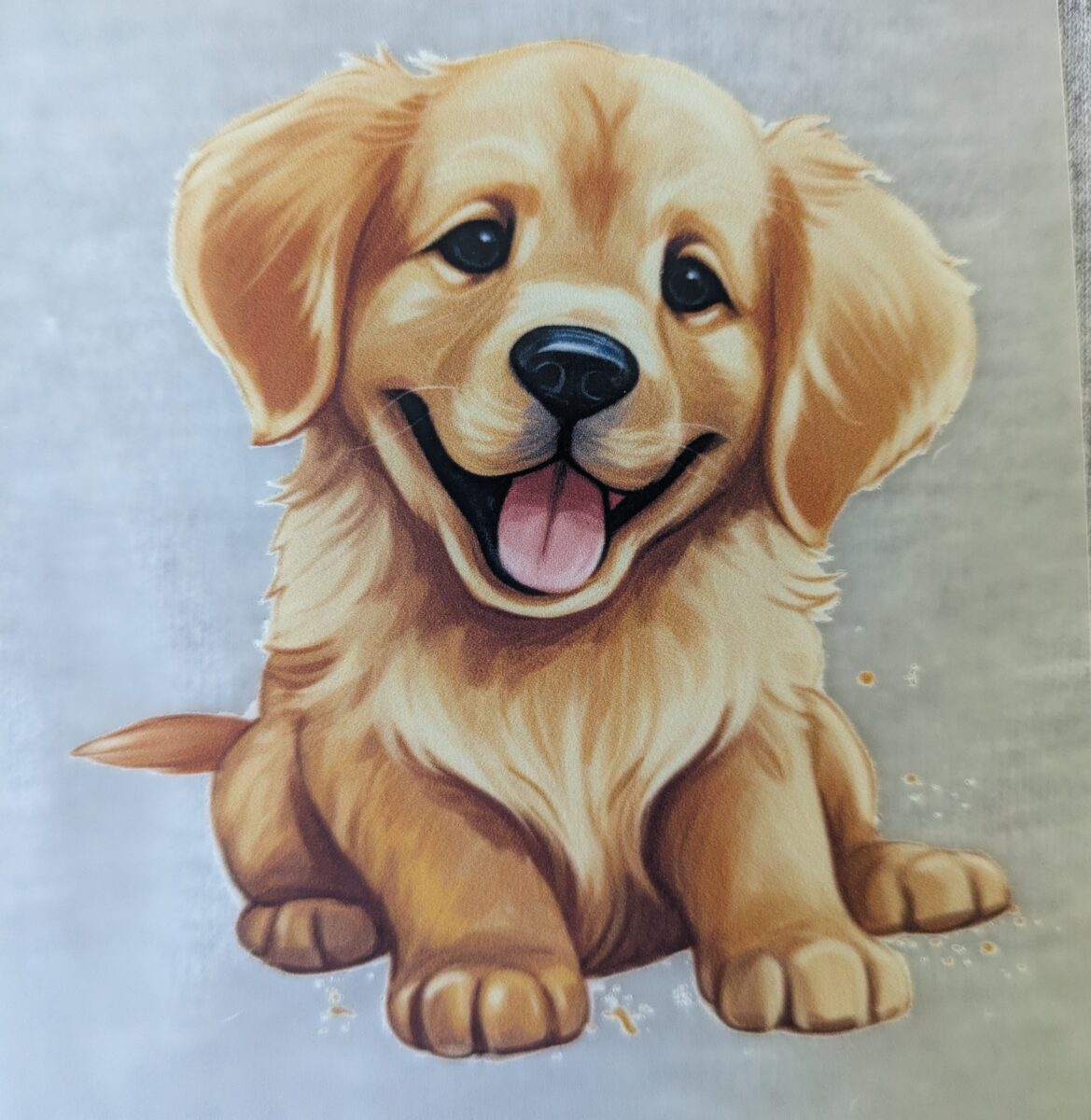 Golden Retriever Bügelbild