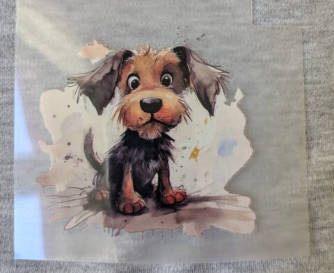 Bügelbild Cartoon Hund 2