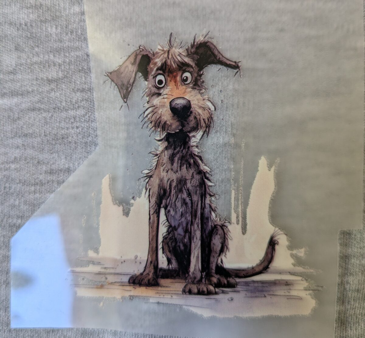 Bügelbild Cartoon Hund 3