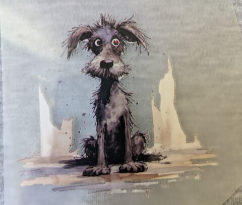 Bügelbild Cartoon Hund 6