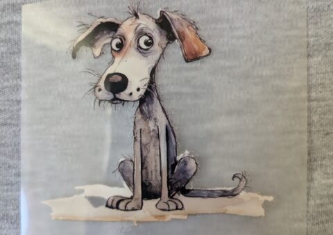 Bügelbild Cartoon Hund 5