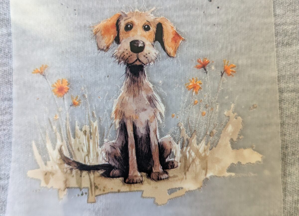 Bügelbild Cartoon Hund 4